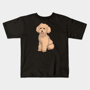 Apricot Toy Poodle Dog Kids T-Shirt